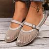 Женские осенние туфли с круглым носком и мелкой дыркой из дышащей сетки, новые туфли с мягкой нескользящей подошвой