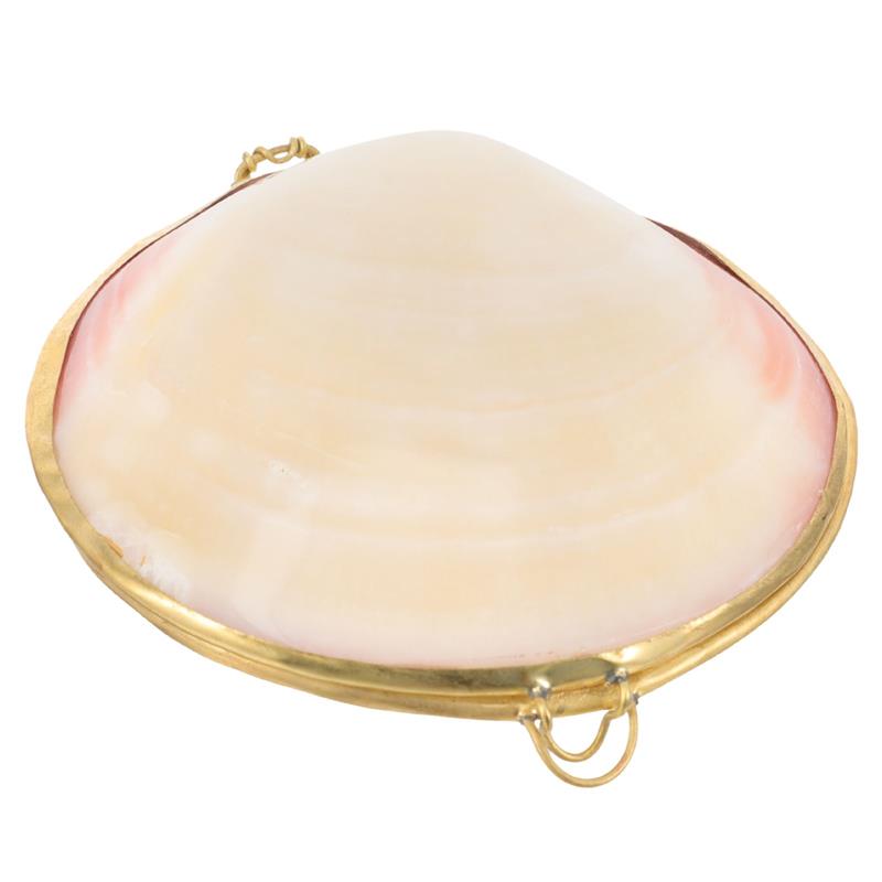 Шкатулка для хранения ракушек с жемчугом Нежный футляр для колец Серьги Шикарные украшения Настольный декор Маленький контейнер для ожерелий