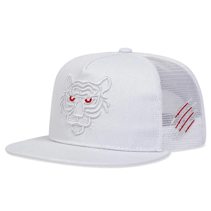 Net Hip-Hop Stitching Embroidered Tiger Neutral Gender Women Men For Hats Spring And Summer Outdoor Adjustable Sports Casual Baseball Caps