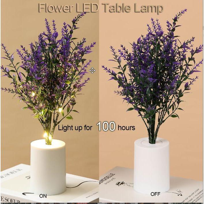 Светодиодный светильник в виде цветка тюльпана и розы – Романтический прикроватный ночник, Имитация букета для дома, спальни, свадьбы и декоративной экспозиции (Теплый белый)