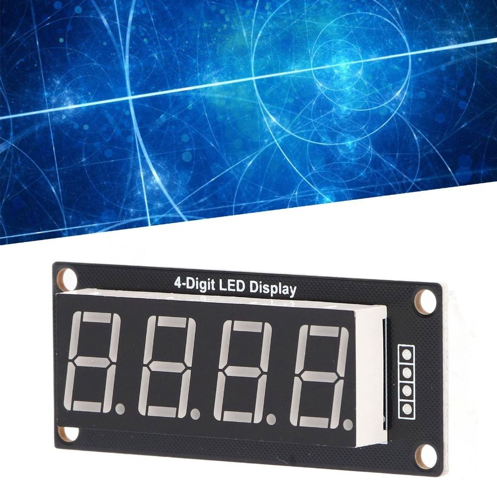 4Pcs 0.56 Inch Digital Tube LED Display 4 Bits 7 Segments PCB Clock Module Clock Projects
