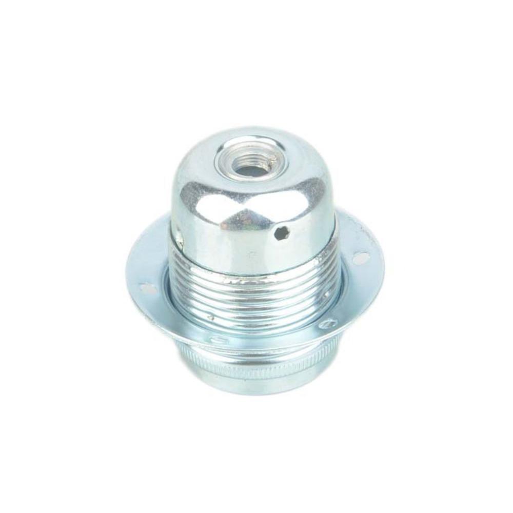 E27 Metal Lamp Holder Polished Finish Bulb Base Durable Screw Socket Adapter For Lighting Fixture
