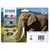 EPSON Multipack 24 XL - Eléphant - Noir, jaune, cyan, magenta, magenta clair, cyan clair (C13T24384011)