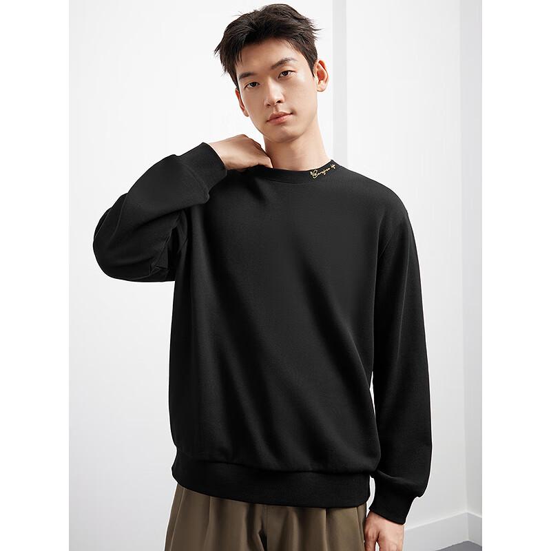 Мужской свитшот GXG с круглым вырезом и вышивкой на воротнике