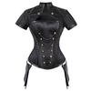 Cosplay Costume Women Retro Style Punk Belt Shawl Steel Bone Palace Corset Zipper Gothic Waist Vest