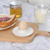4/6 шт. белые подставки для яиц пищевого класса без BPA высокая прочность компактный размер портативный набор держателей для вареных яиц
