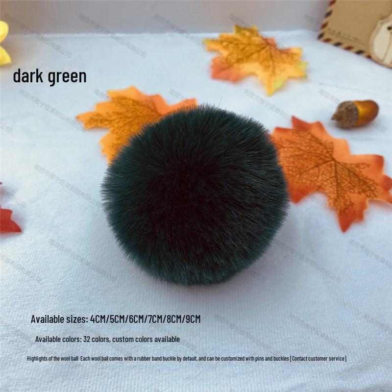 Цветной 5 см искусственный меховой шарик из кролика Рекс для украшения украшений, одежды и обуви, шляп