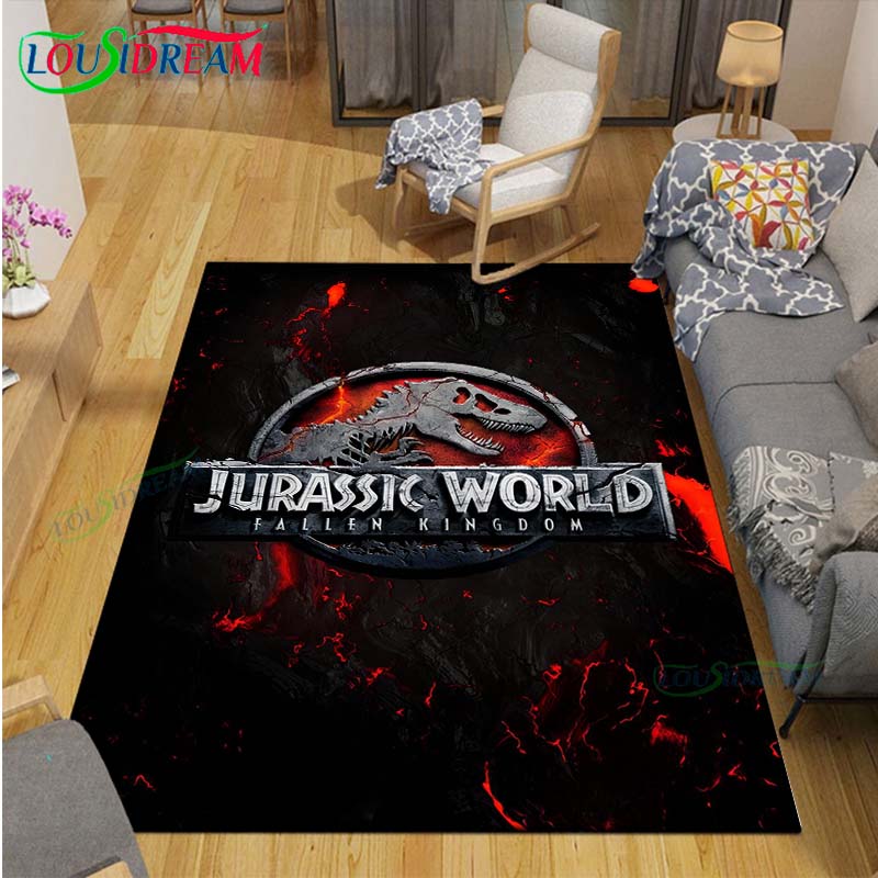 Ковер с динозаврами J-Jurassic Park Декор комнаты Напольные коврики Спальня Коврик для йоги Фотозона Ковер для гостиной Подарок на день рождения Наружный ковер