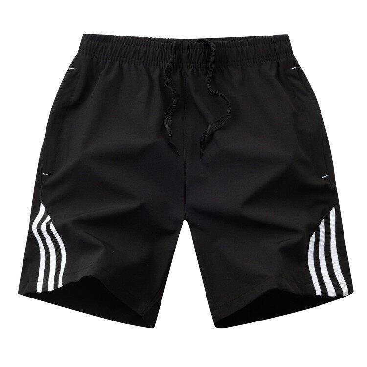 Summer Quick Drying Ice Silk Sports Casual Five Quarter Pants Plus Size Beach Men’s Shorts