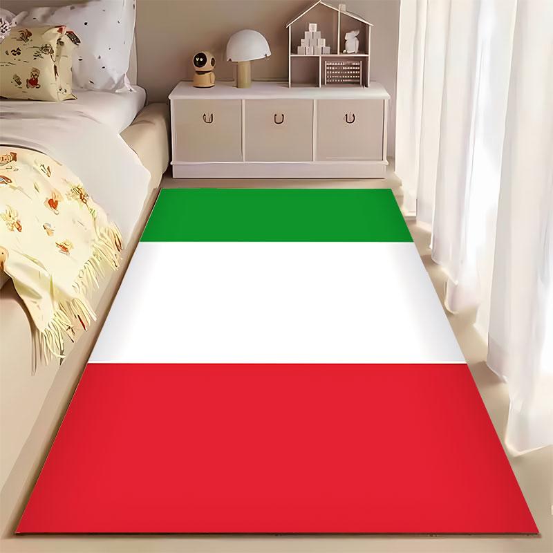 Italian Flag Pattern Carpet suitable as a non-slip mat for the living room or bedroom sofa