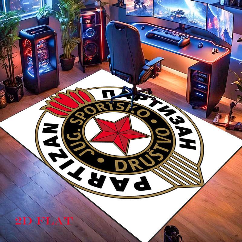 Partizan logo Carpet Rug for Living Room Bedroom Home Sofa Decoration,Kids play Nonslip Floor Mat