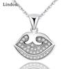 Женское ожерелье Lindon, кулон из медного сплава, циркон, модный подарок