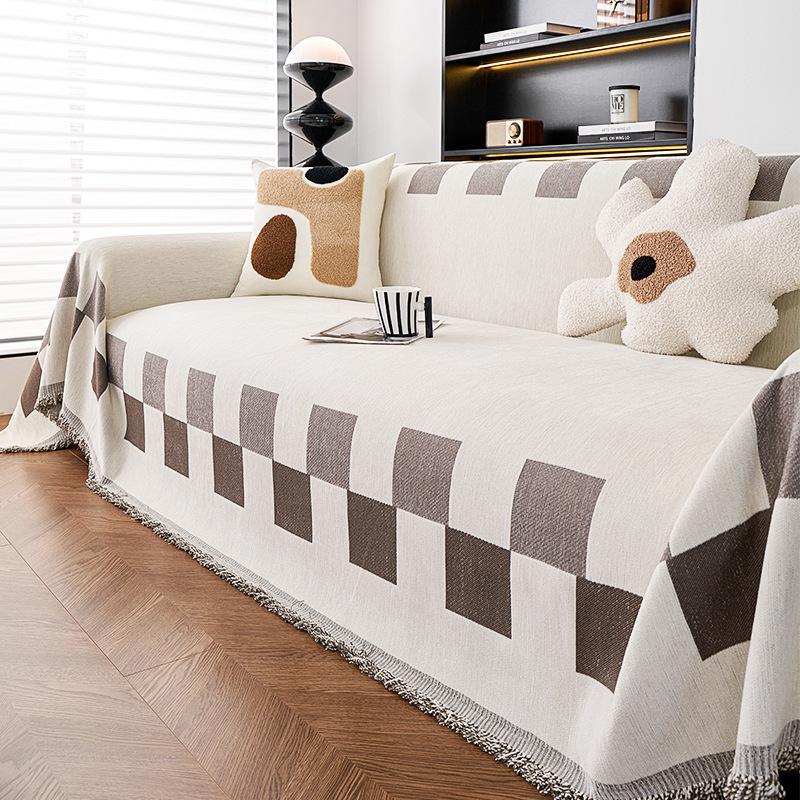 Полотенце для дивана из синели, универсальный универсальный чехол для дивана Four Seasons, пылезащитный чехол, цельный чехол для дивана, ткань с защитой от царапин