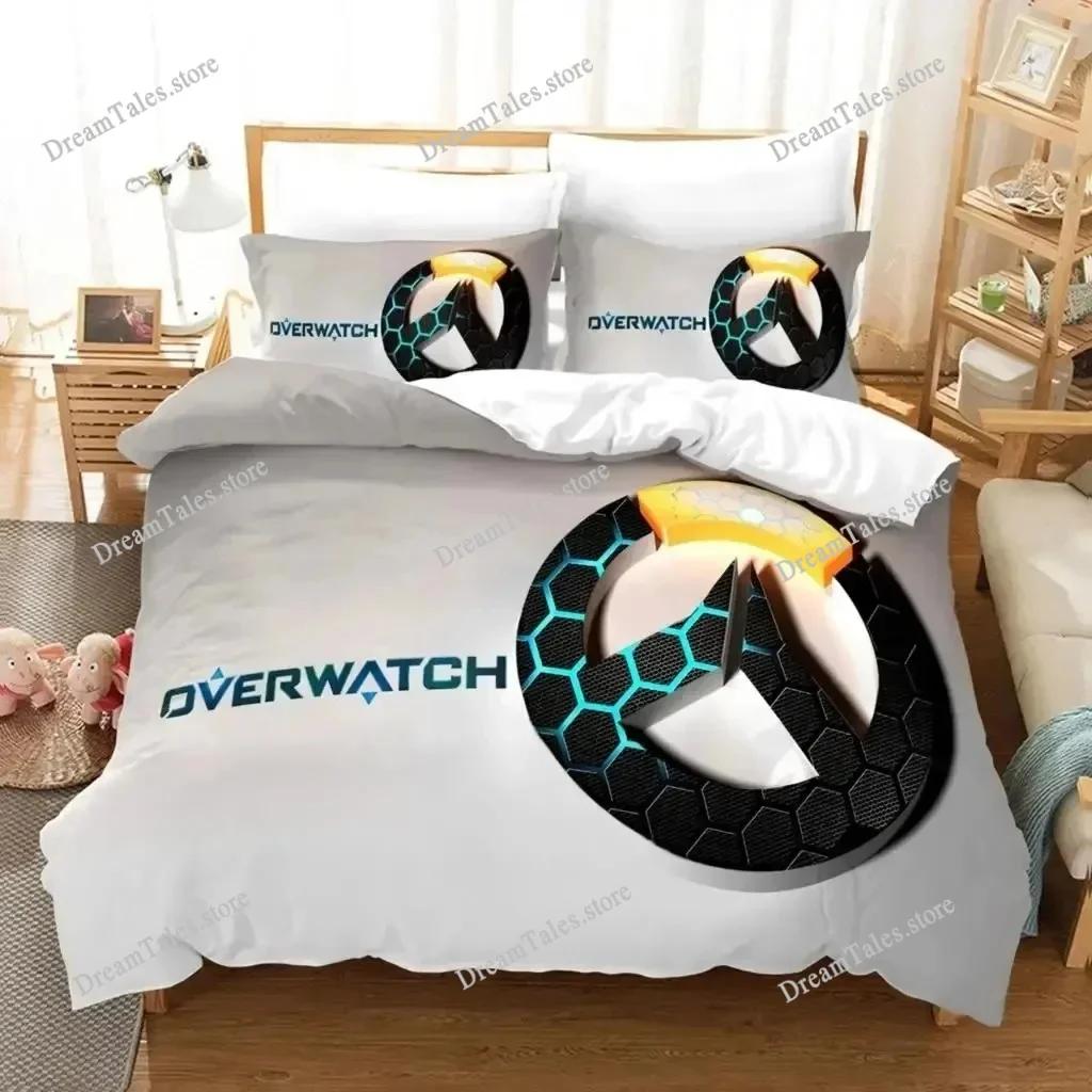 3D Печать Аниме Overwatch Widowmaker Комплект постельного белья Покрывало Наволочка Мультяшный Аниме Персонаж Пододеяльник для Мальчиков Размер Queen