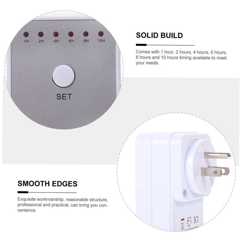 Вставляемый в розетку 10-часовой переключатель-таймер Обратный отсчет Настройка времени Переключатель-таймер Электронный ваттметр Бытовой