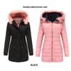 Jacket for Women Soft Cotton Jacket Reversible Wear Removable Fur Collar Removable Hat Jacket Cotton Pie Overcoat Female Outfits Accessories