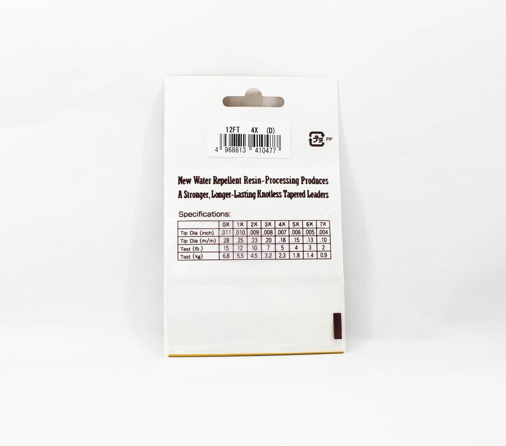 Sunline Конический поводок Siglon Nylon 12 футов 4X/5 фунтов/0,18 мм (0477)