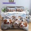 Australian Shepherd dog Pattern Bedding Home Decoration Birthday Gift (1 * duvet cover + 2 * pillowcase, without core)