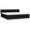 3126911 vidaXL Divan Bed with Mattress Black 200x200 Cm Fabric