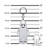 LEGO Monster Fighters Keychain Light Ghost Tall Figure - - 3" (KE48H)