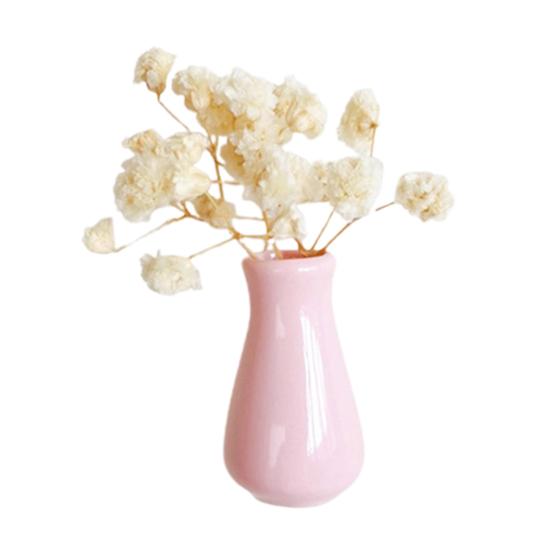 Mini Vase Refrigerator Magnet with Dried Flower Home Office Kitchen Locker Fridge 3D Miniature Flower Vase Magnetic Decoration Ornament