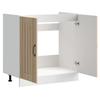 Lucca Under Sink Cabinet in Sonoma Oak Effect Particleboard