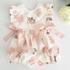 Baby Girl Summer Clothing Cute Deer Flower Cotton Soft Romper Jumpsuit for Newborn Infant Clothes