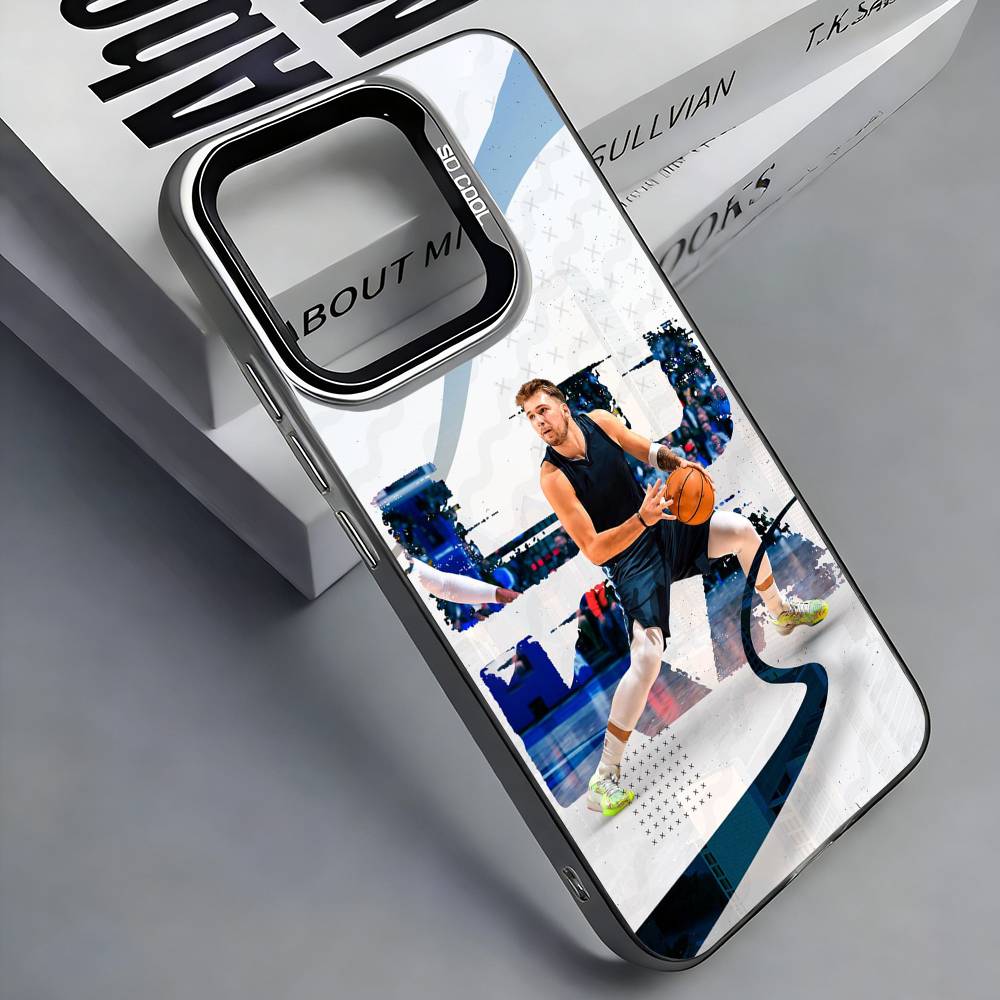 Чехол для телефона L-Luka D-Doncic 77 для iPhone 17, 16, 15, 14, 13, 12, 11 Plus, Pro Max, Цветной Серебристый Funda Cover