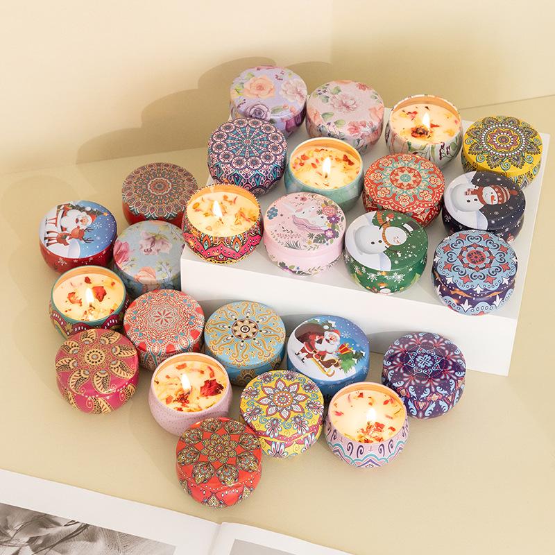 Романтическая соевая свеча – Ароматизированный подарок с сушеными цветами для свадеб, дней рождения и Дня святого Валентина