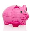 Копилка прозрачной формы, видимая милая мультяшная свинья, копилка для повседневной жизни