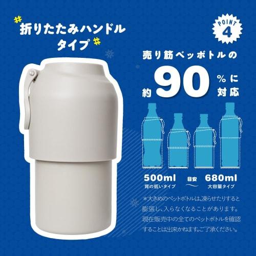 monet fav PET Bottle Holder, Vacuum Insulated, Keeps PET Bottles Cold, Heatstroke Prevention, Fits 500ml-650ml Bottles, Suitable for Carbonated Drinks