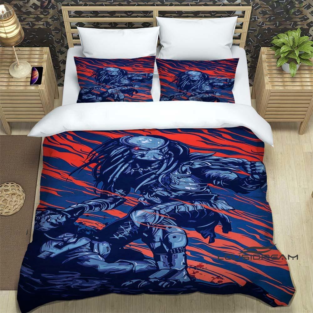 This bedding set features a print inspired by the movie "The Predator." It's an exquisite set including a duvet cover and pillow