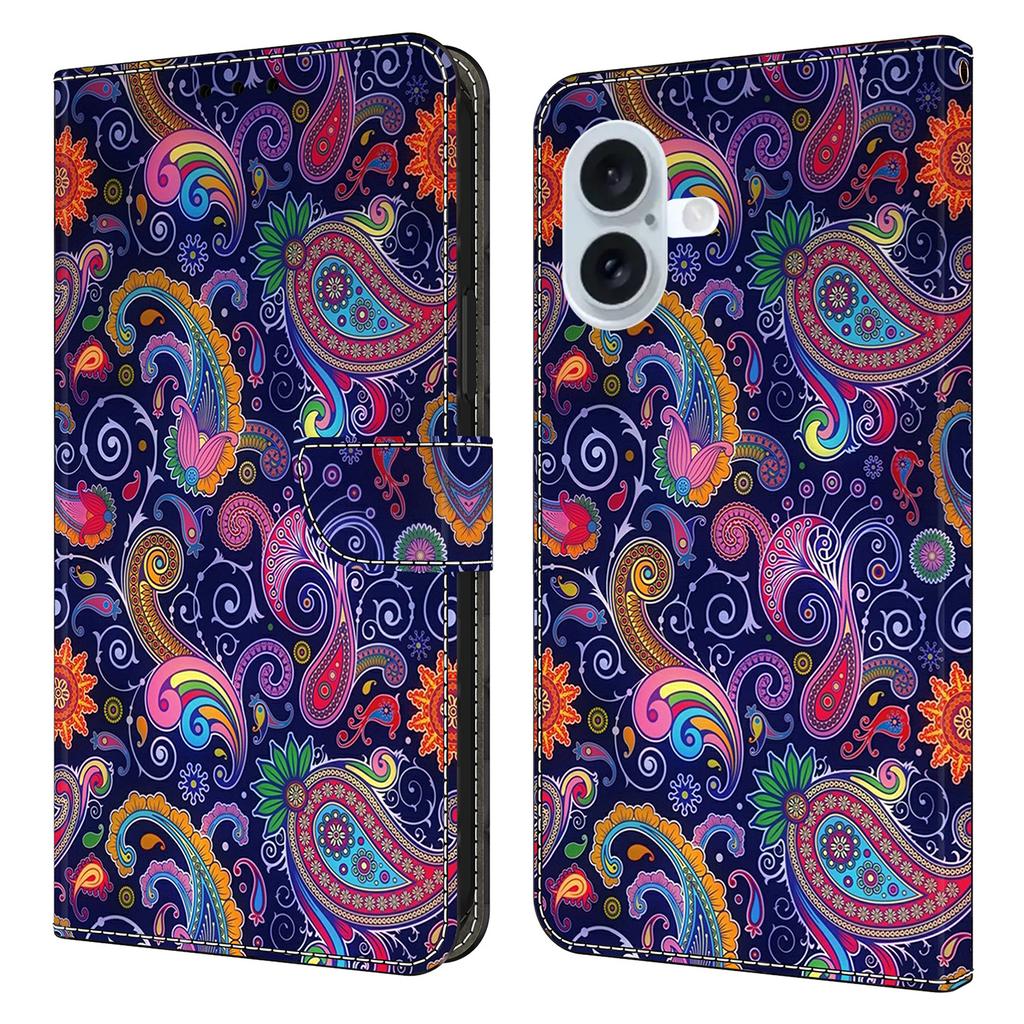 For iPhone 16 Plus Wallet Case Pattern Printing Stand Leather Flip Phone Cover
