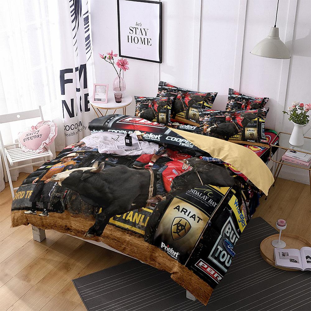 Комплект пододеяльника с лошадьми, Полуторный размер, Постельное белье для детей, подростков, Западный ковбойский, Полиэстеровый чехол для одеяла, Покрывало с наволочкой