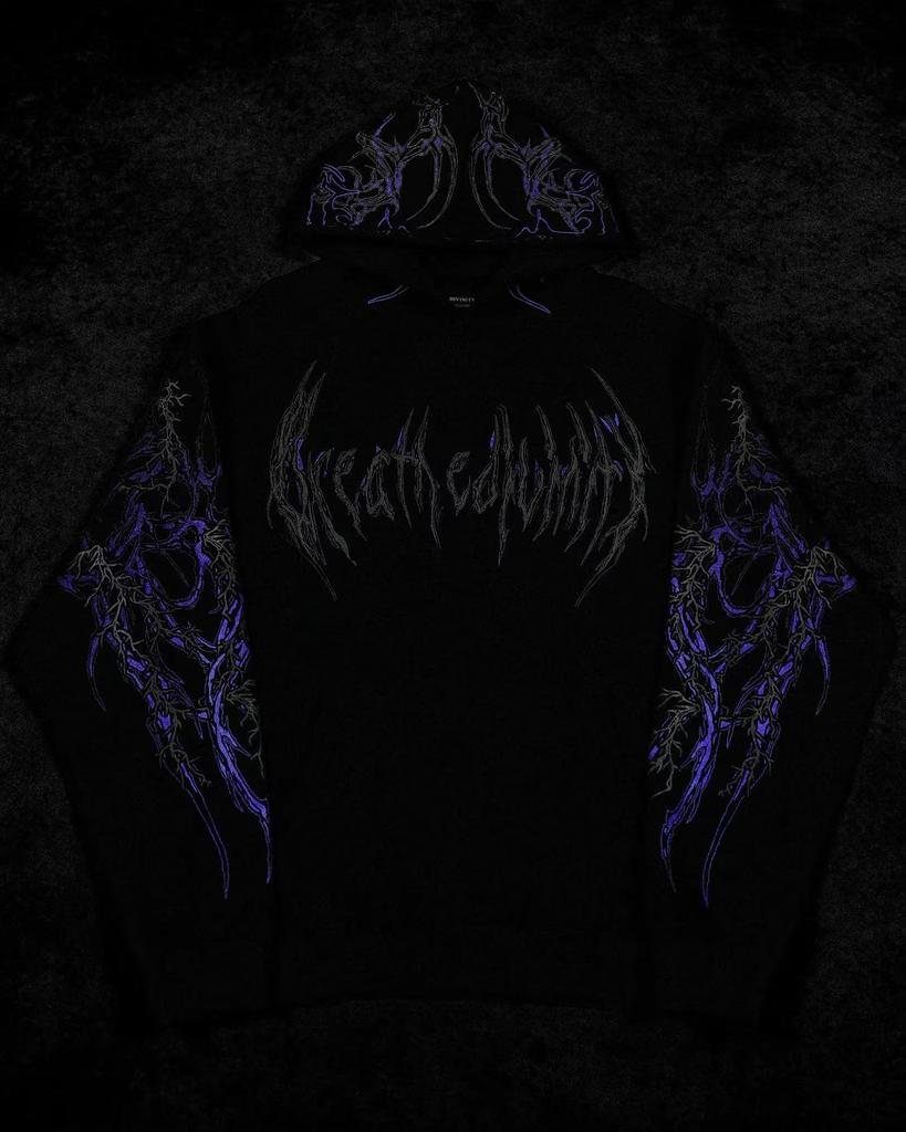 Мужская толстовка Breathedivinity в темном стиле - Модная спортивная верхняя одежда Осень/Зима