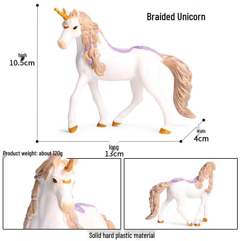 European Pegasus & Unicorn Figurine - Mythical Magic Creature Model