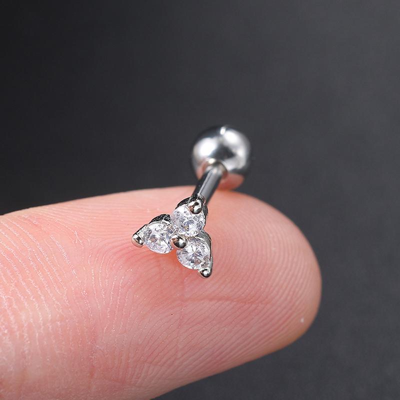 1 шт. геометрические циркониевые серьги-гвоздики в форме уха в форме гвоздика для женщин и девочек, ювелирные украшения для вечеринки, подарок