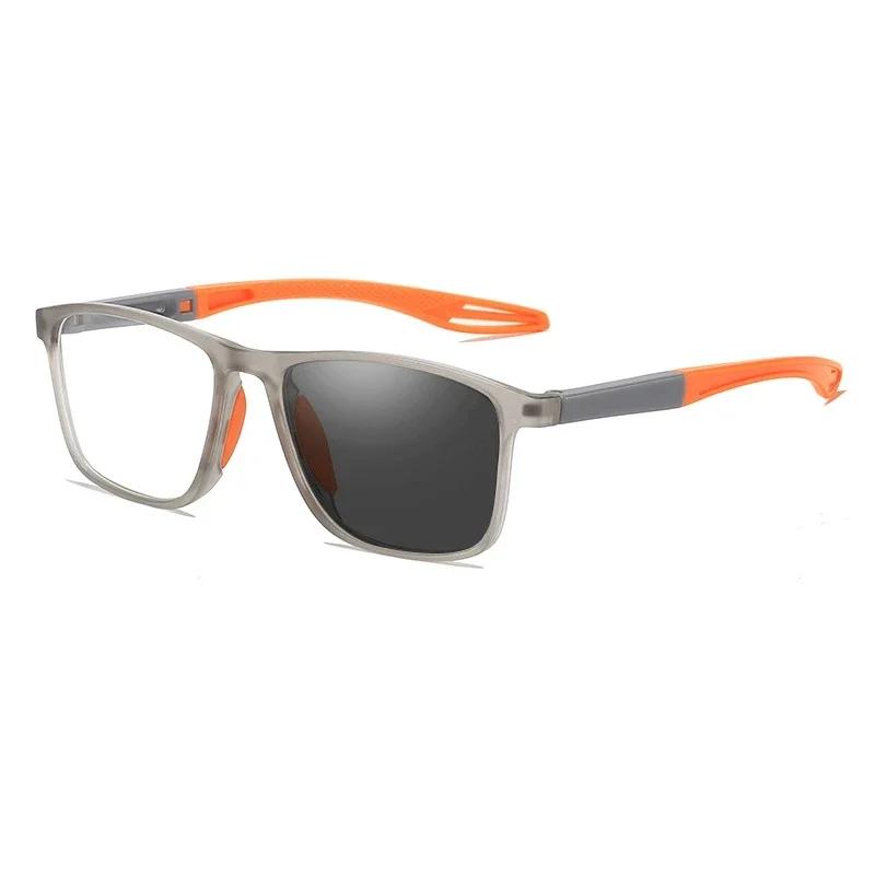 Ультралегкие антисиние фотохромные очки TR90 для чтения Очки для дальнего зрения с высокой четкостью Спортивные противоскользящие очки для пресбиопии