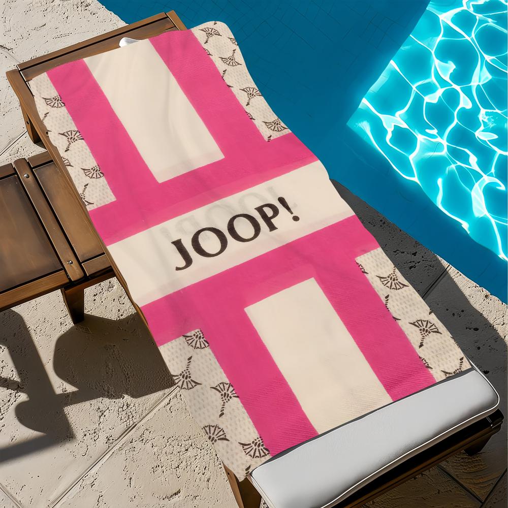 JOOP! Впитывающее пляжное полотенце, быстросохнущее микрофибровое банное полотенце, роскошное мягкое полотенце с принтом для пляжа, бассейна, путешествий, банное полотенце