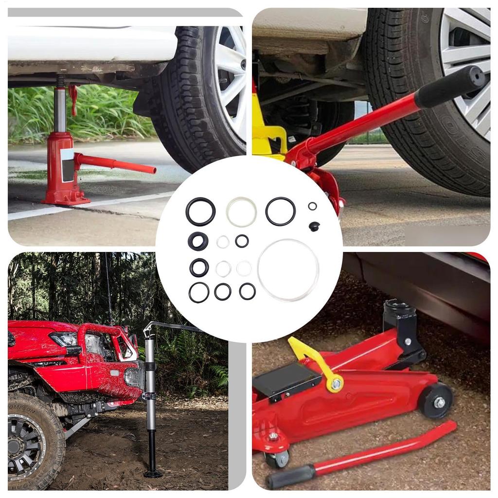Dreuhuing Floor Jack Repair Sealing Tool Kit, Complete Set of O-Ring Horizontal Jack Accessories