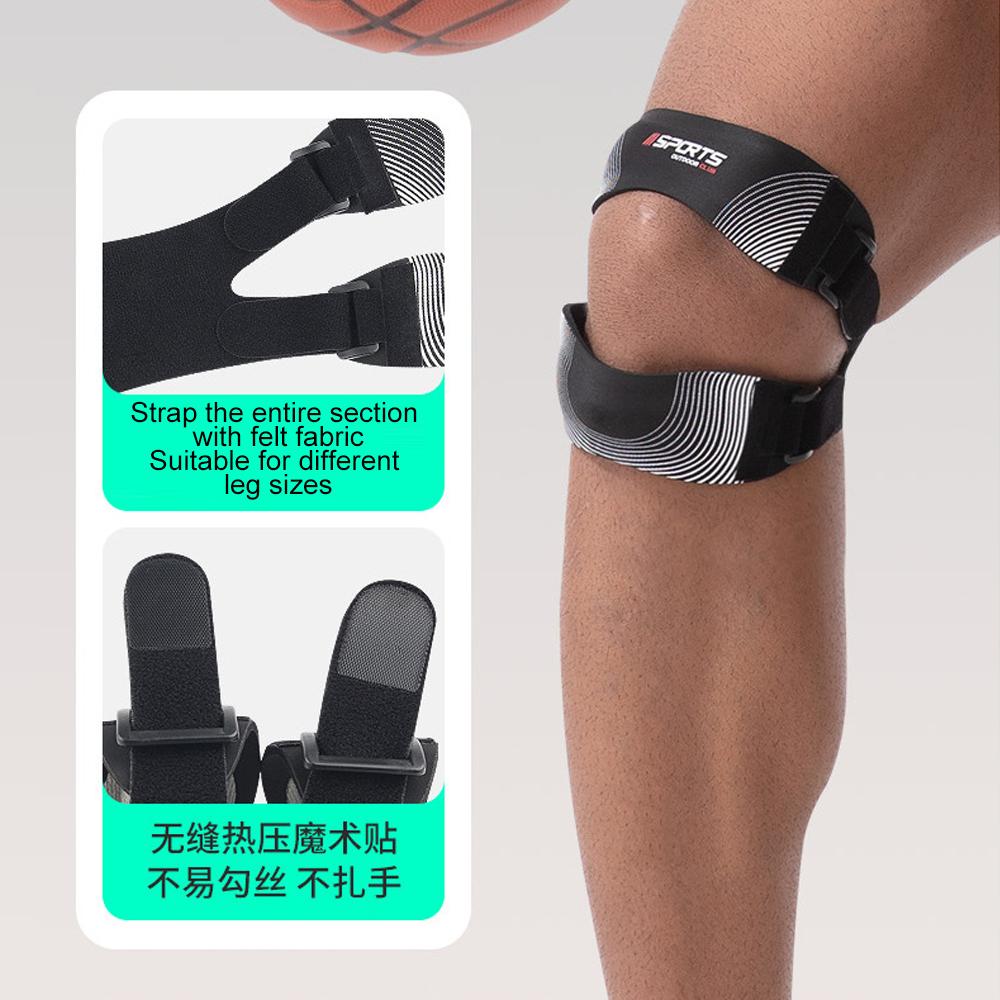 1Pc Patella Knee Strap, Adjustable Knee Brace, Knee Joint Pain Prevention, Relief, Patella Stabilizer Support For Running,Riding