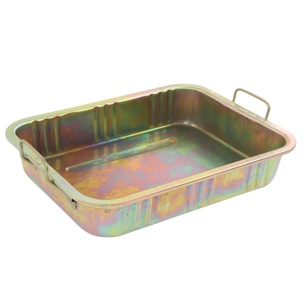 Оцинкованный поддон для сбора масла Профессиональный металлический контейнер-слив Инструмент для ремонта автомобиля