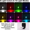 4/6 Pcs LED Strip Lights with Remote Control 8 Colors USB Charging Anti-Collision LED Lights Car Motorcycle Drone Aircraft Bike