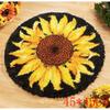 Cartoon Flower Embroidery Latch Hook Rug Kit Needlework Carpet Santa ClausAccessories Cross Stitch Latch Hook Cushion Carpet Diy