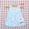 Newborn Baby Cotton Dress Regular Sleeveless A-Line Girl Dresses 0-24 Months