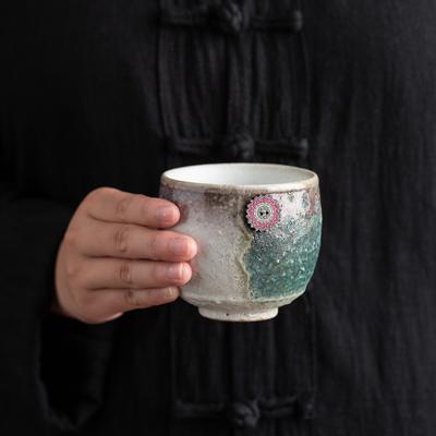 Концентрированная кофейная чашка Креативная керамическая чашка с печной глазурью Одинарная чашка Мастер-чашка Цзяньчжань Маленькая чашка Большая чайная чашка