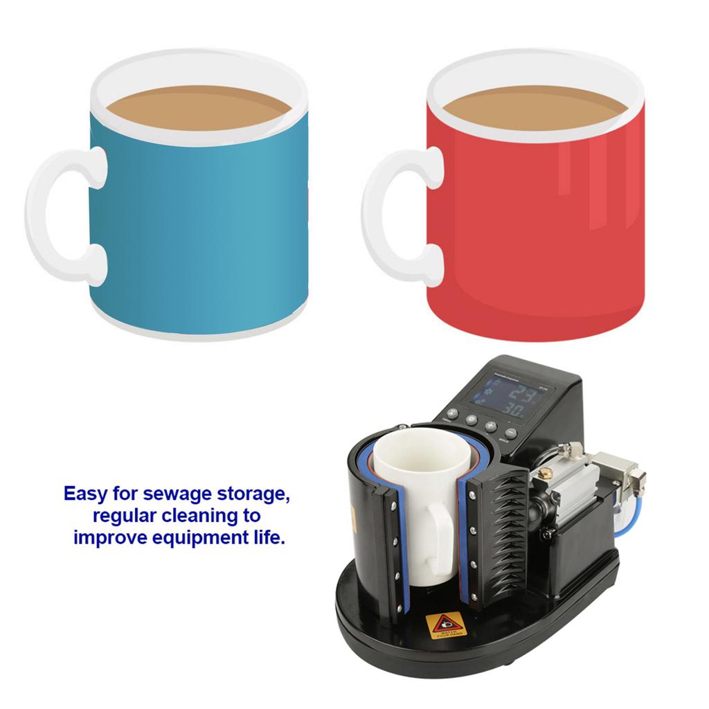 Пневматический автоматический термопресс для сублимации кружек ST 110 Черный