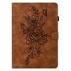 A7 Для Amazon Fire HD 10 (2023) Чехол для планшета Кожаный чехол с тиснением в виде цветов и бабочек со слотами для карт