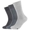 3pk Men's Basic Socks, Mens Grey Socks
