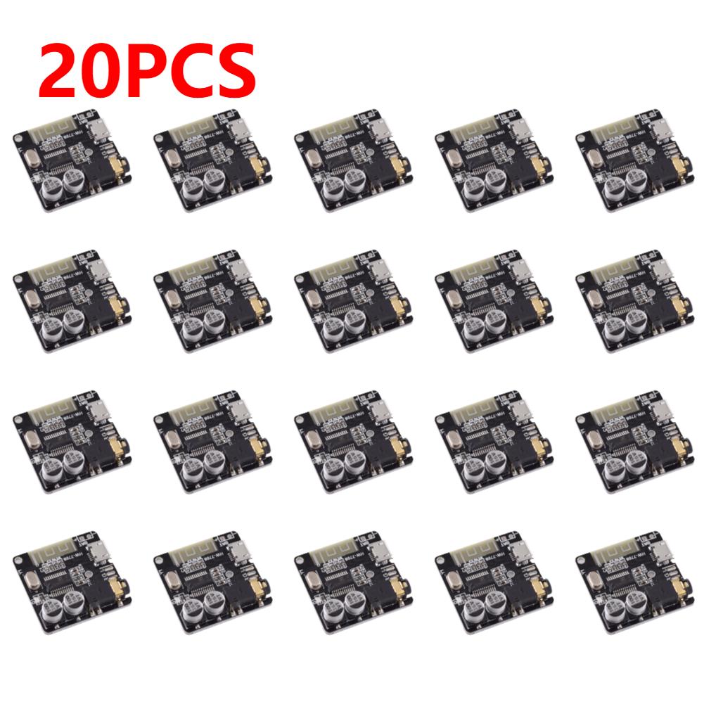 1-20PCS Bluetooth Audio Receiver Board Bluetooth 5.0 MP3 Lossless Decoder Board Wireless Stereo Music Module 3.7-5V XY-BT-Mini